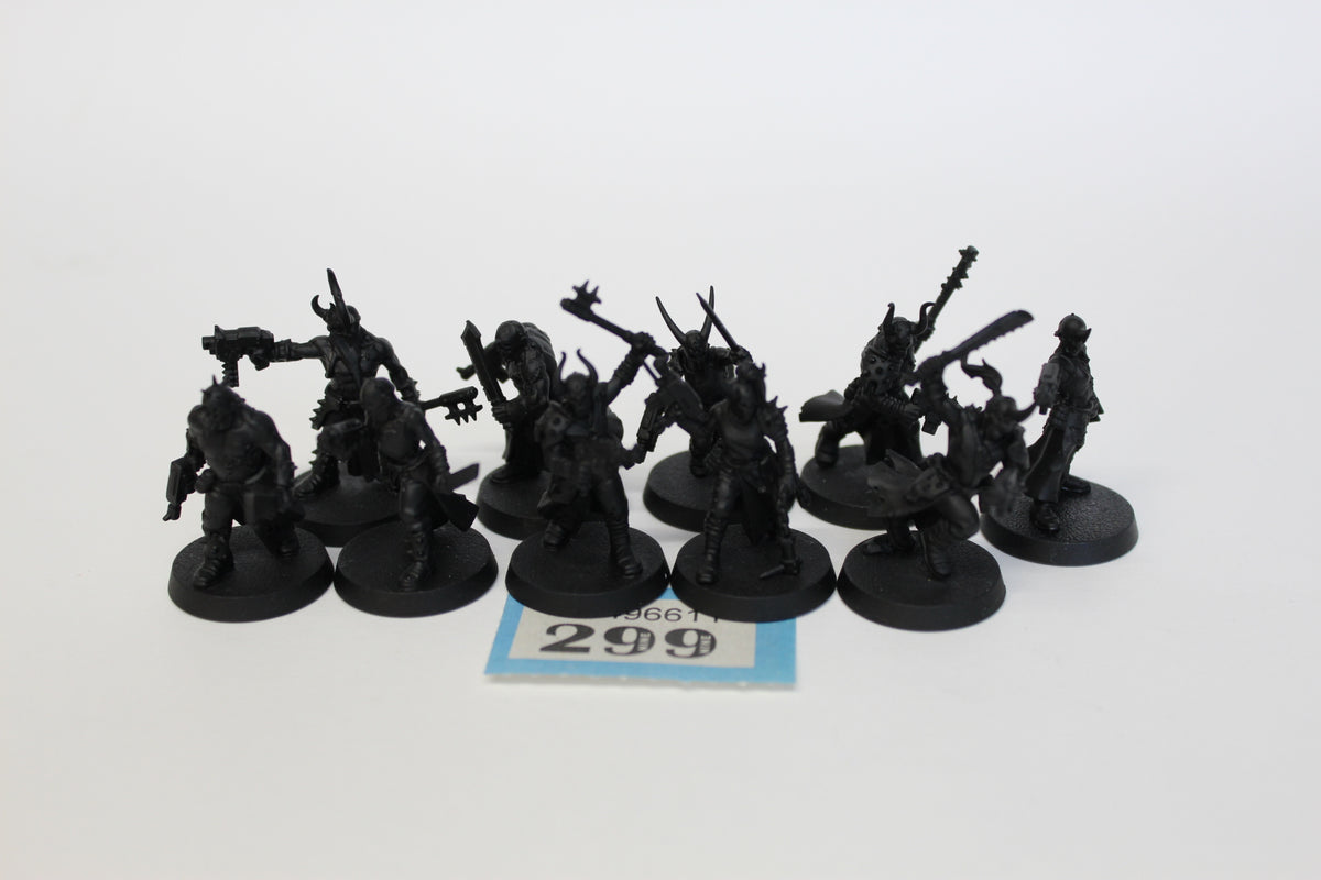 Chaos Cultists, Chaos Space Marines, pre-owned, primed