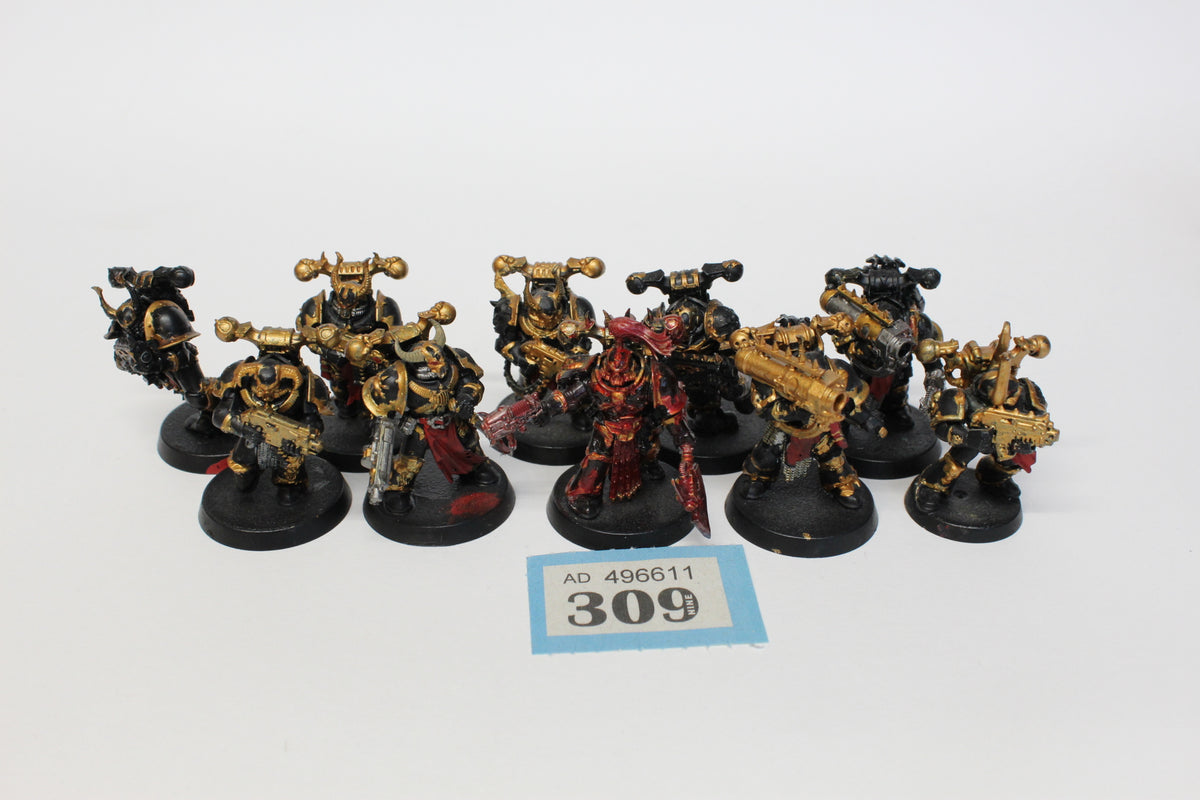 Legionaries, Chaos Space Marines, pre-owned, painted
