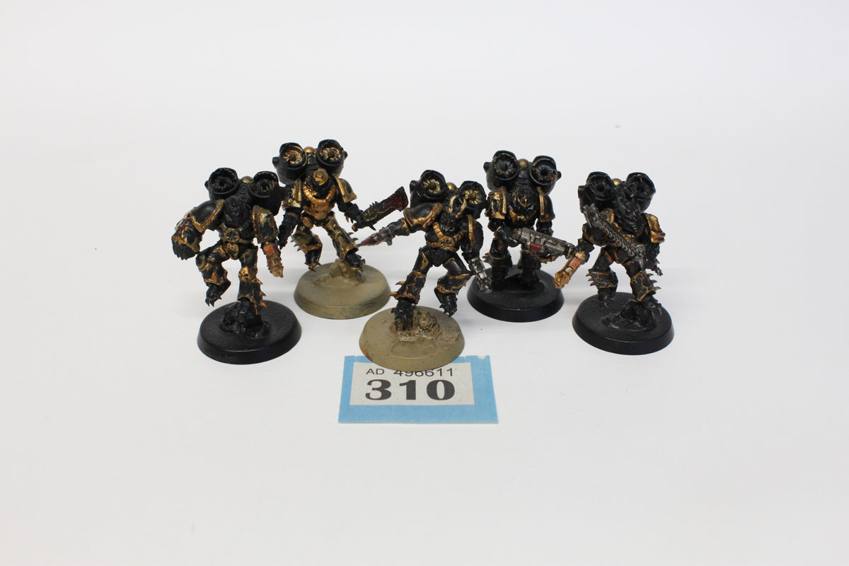 Raptors, Chaos Space Marines, pre-owned, painted