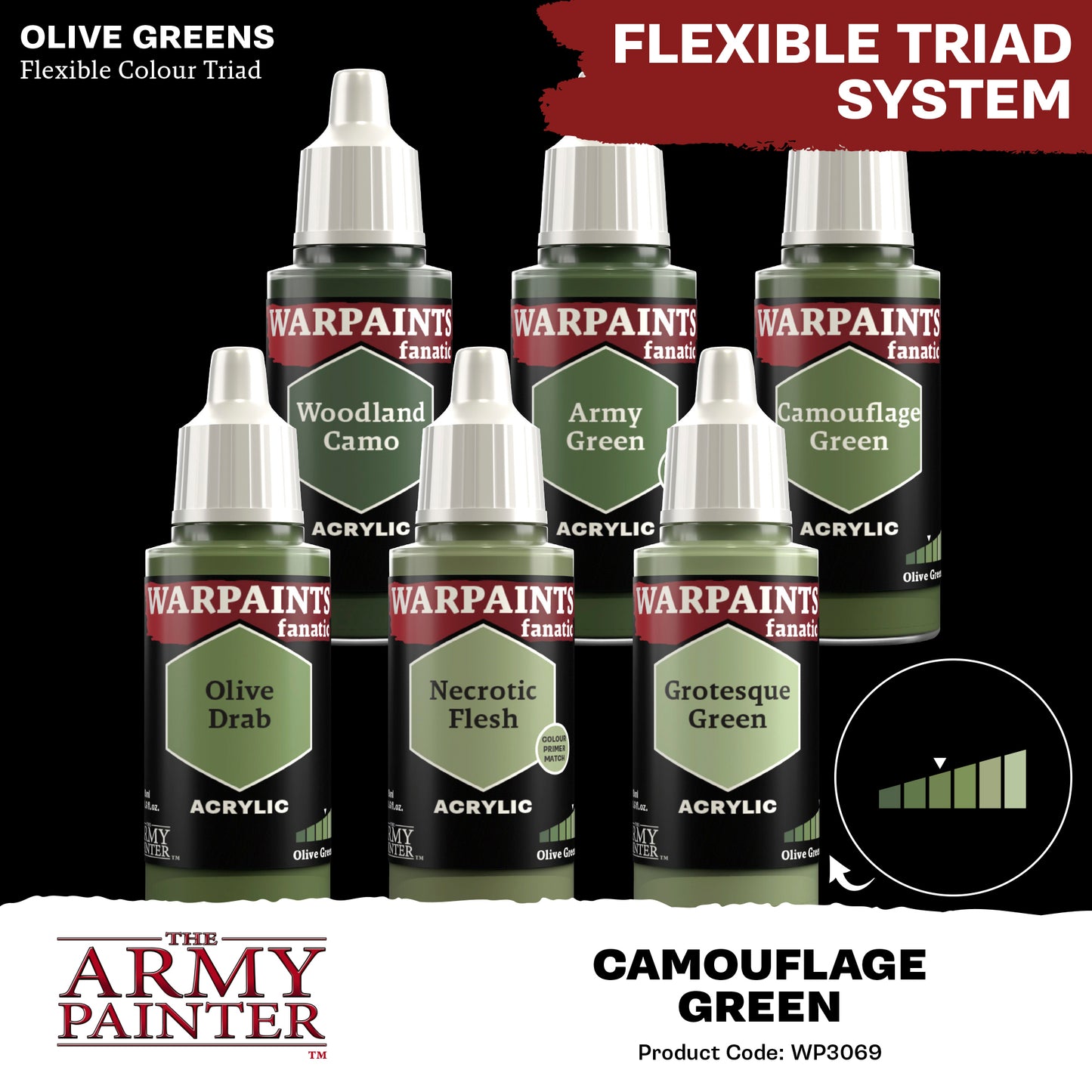 Warpaints Fanatic: Camouflage Green - 18ml