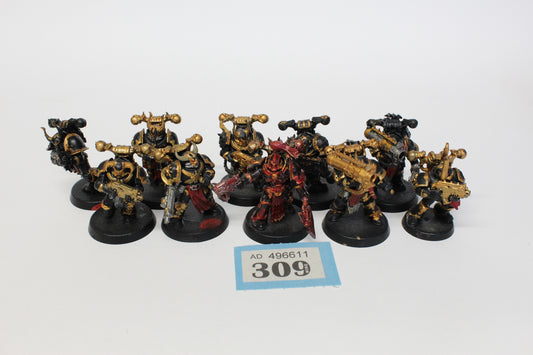 Legionaries, Chaos Space Marines, pre-owned, painted
