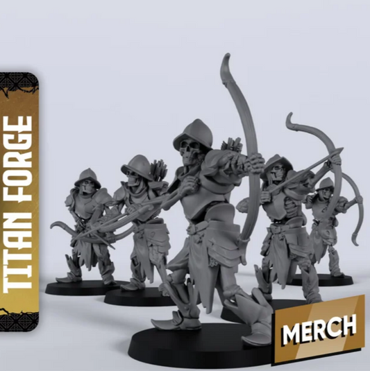 Skeleton Archers - Titan Forge - RPG and Wargaming Miniature