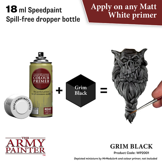 Warpaints Speedpaint 2.0: Grim Black - 18ml