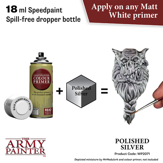 Warpaints Speedpaint 2.0: Polished Silver - 18ml