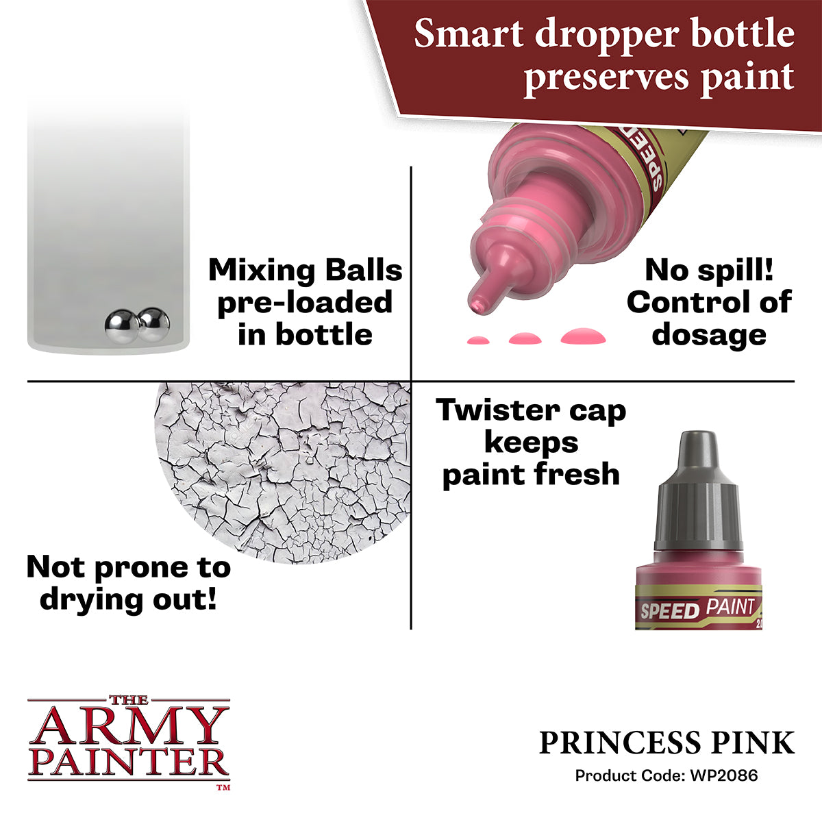 Warpaints Speedpaint 2.0: Princess Pink - 18ml