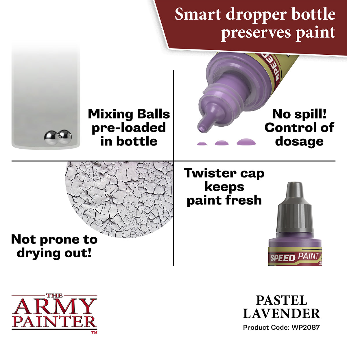Warpaints Speedpaint 2.0: Pastel Lavender - 18ml