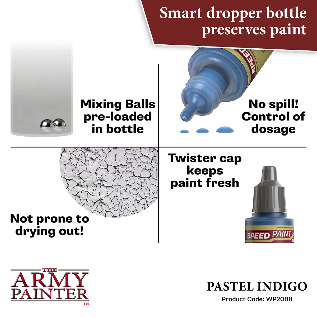 Warpaints Speedpaint 2.0: Pastel Indigo - 18ml