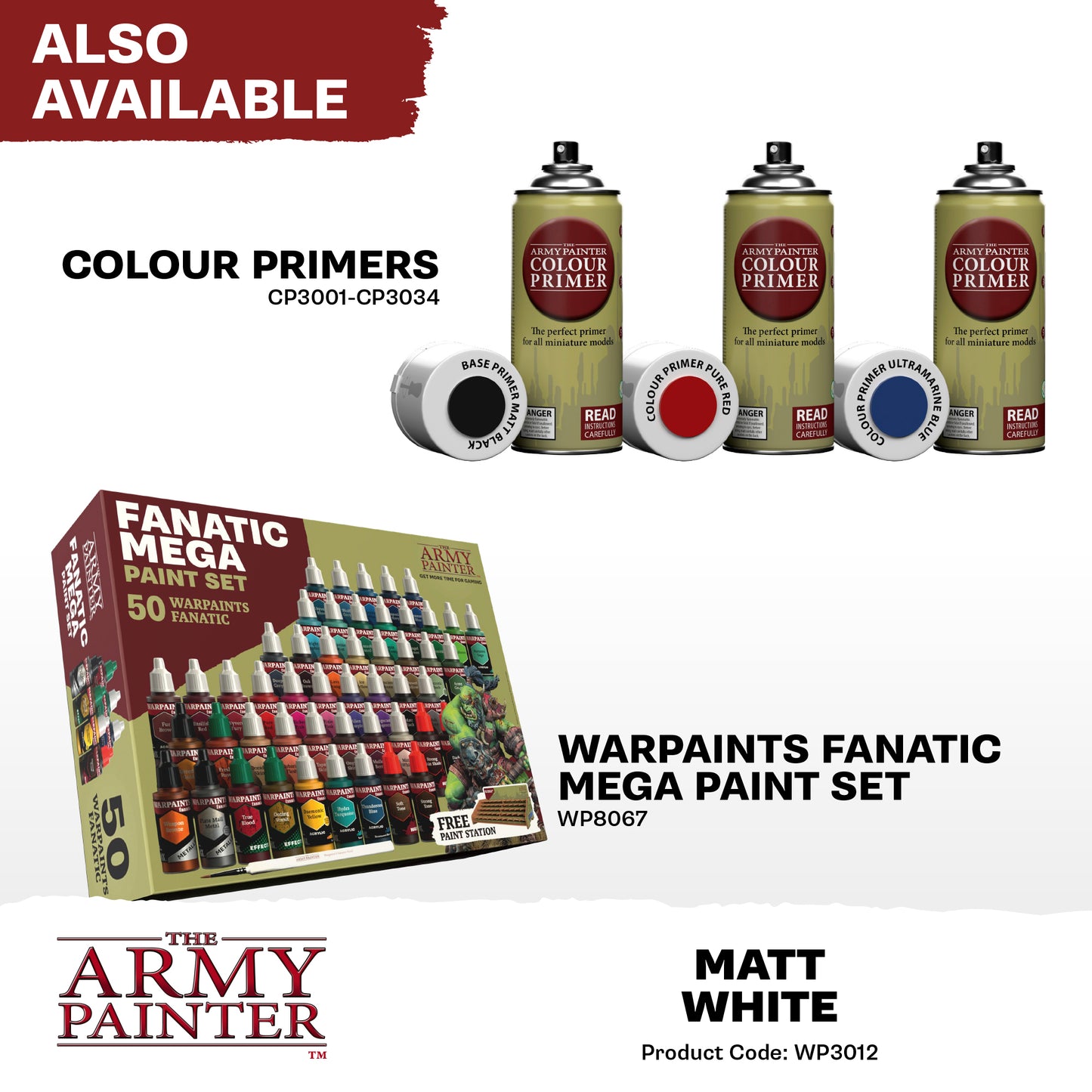 Warpaints Fanatic: Matt White - 18ml