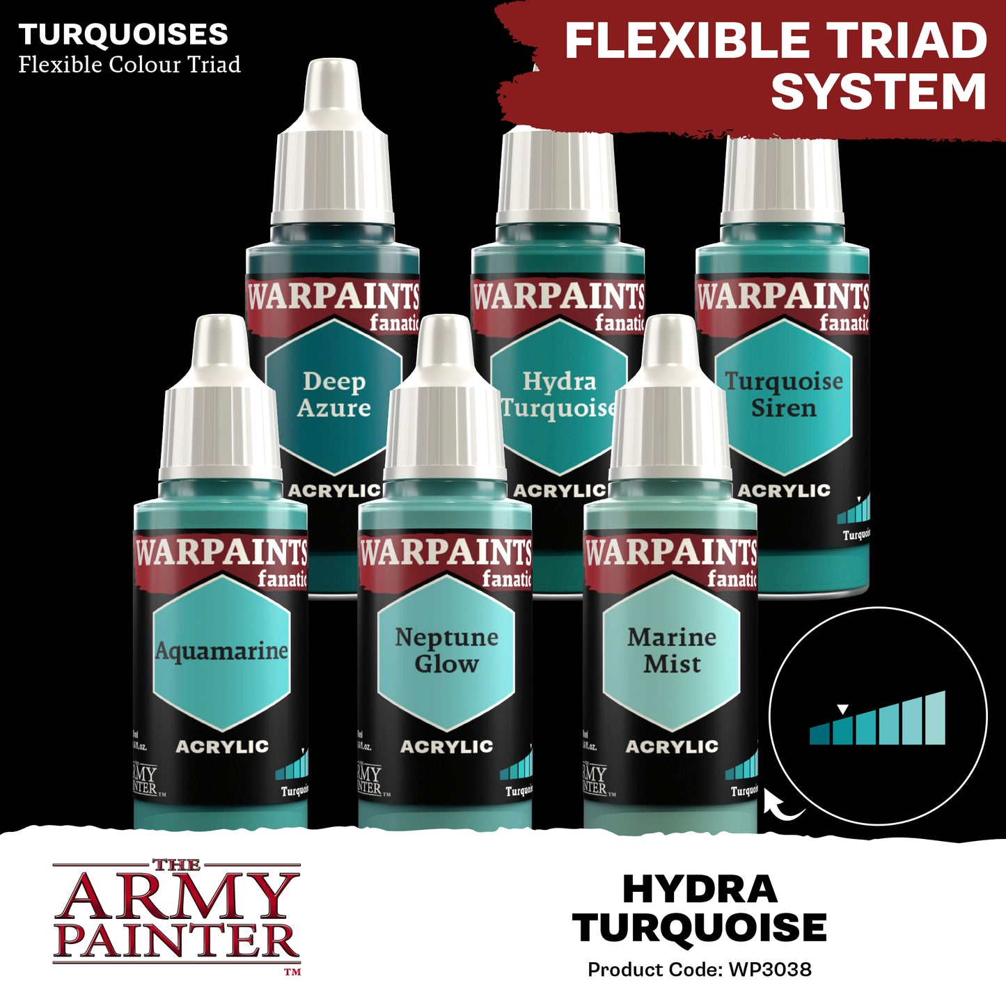 Warpaints Fanatic: Hydra Turquoise - 18ml
