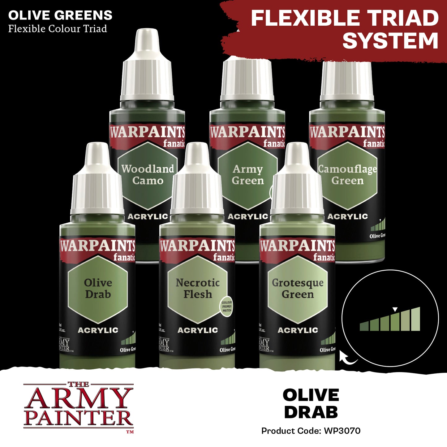 Warpaints Fanatic: Olive Drab - 18ml
