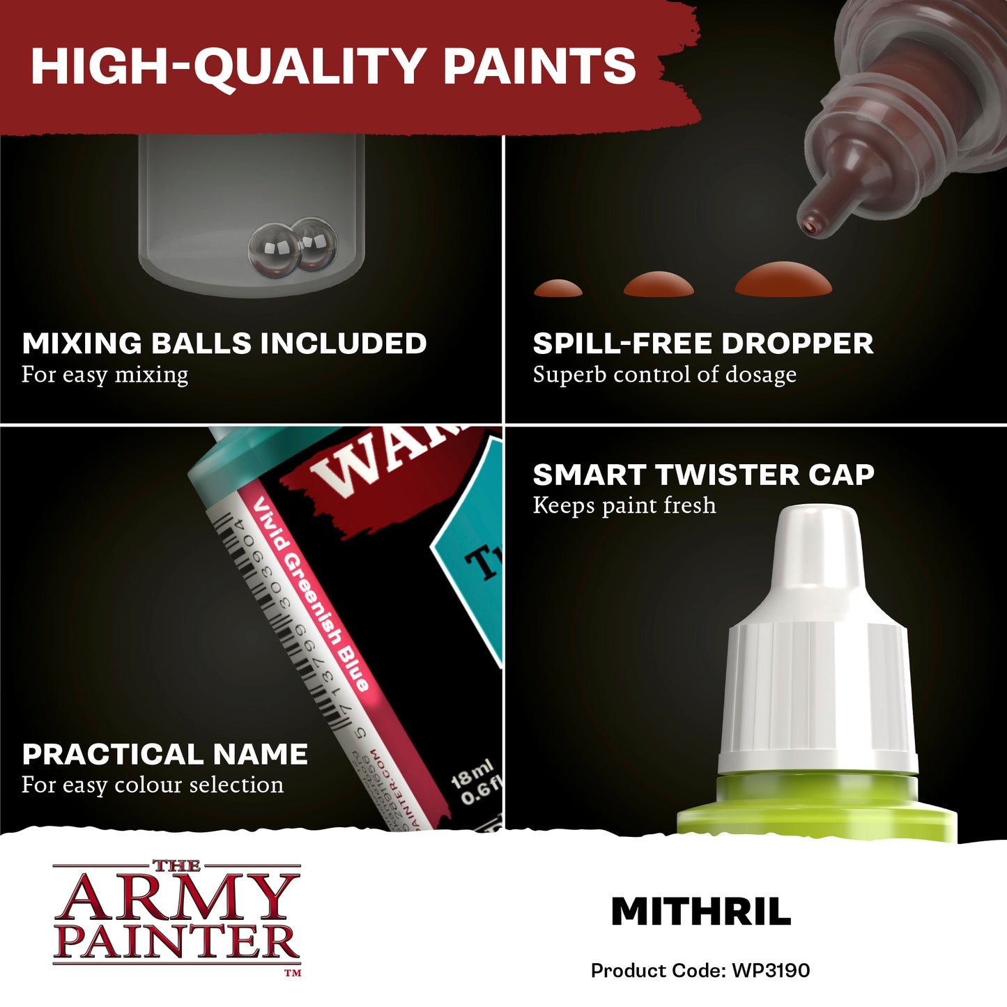 Warpaints Fanatic Metallics: Mithril - 18ml