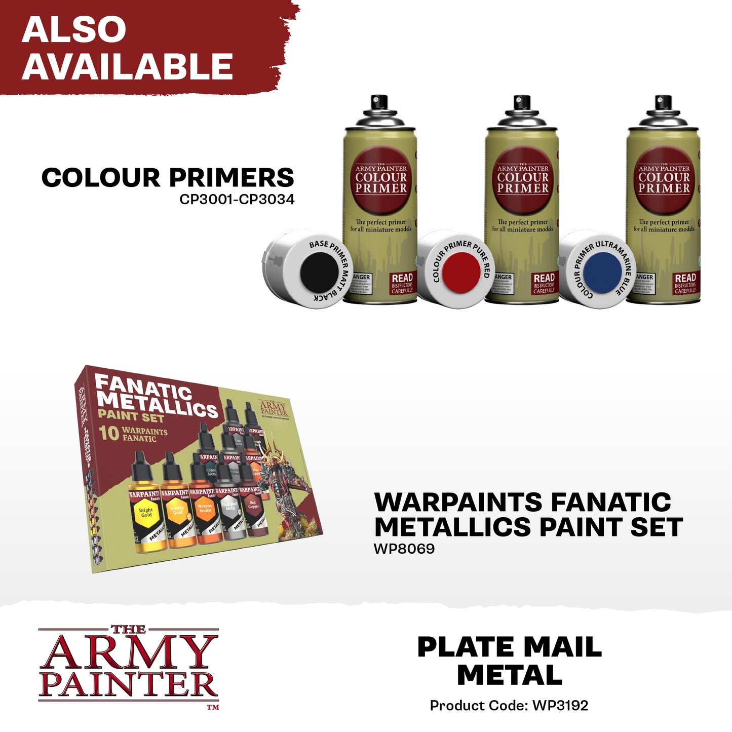 Warpaints Fanatic Metallics: Plate Mail Metal - 18ml