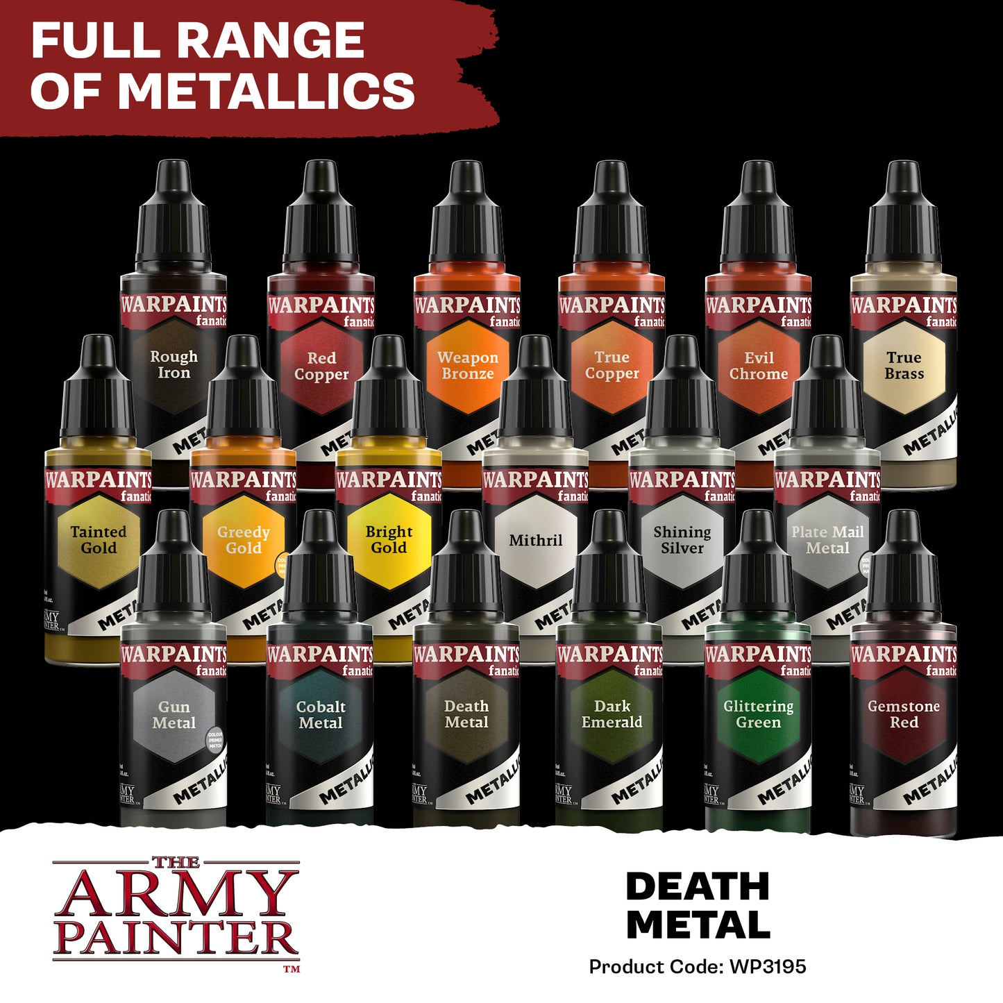 Warpaints Fanatic Metallics: Death Metal - 18ml