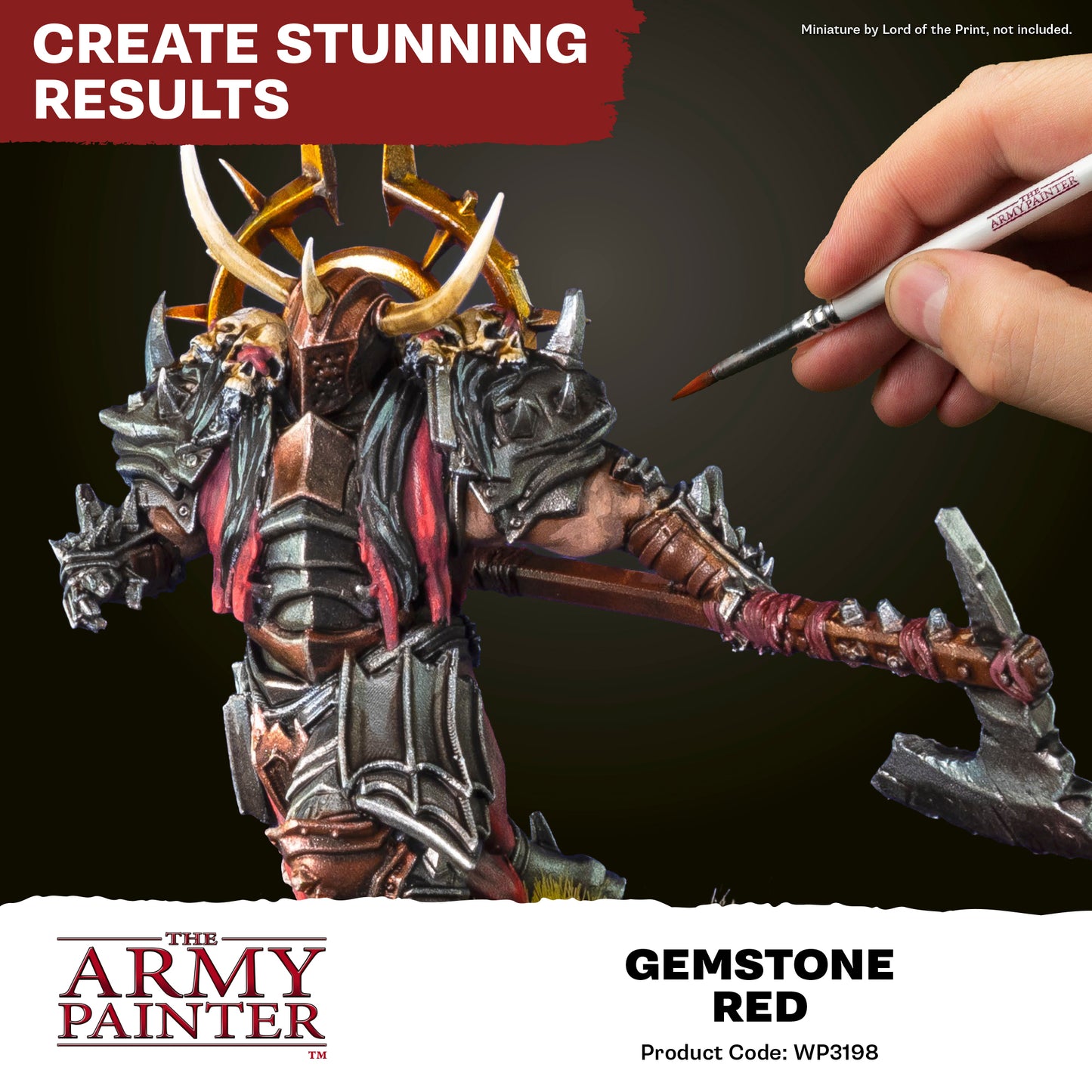 Warpaints Fanatic Metallics: Gemstone Red - 18ml