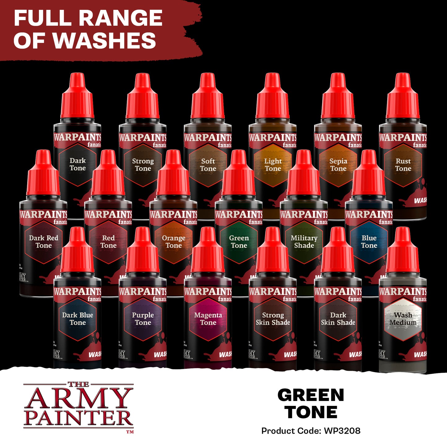 Warpaints Fanatic Wash: Green Tone - 18ml
