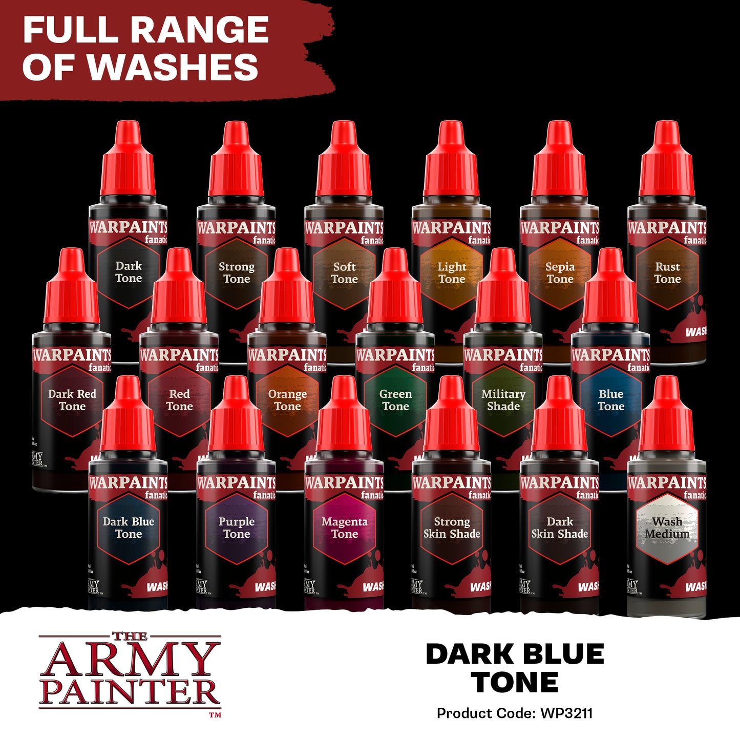 Warpaints Fanatic Wash: Dark Blue Tone - 18ml