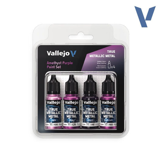 Vallejo True Metallic Metals - Amethyst Purple Paint Set