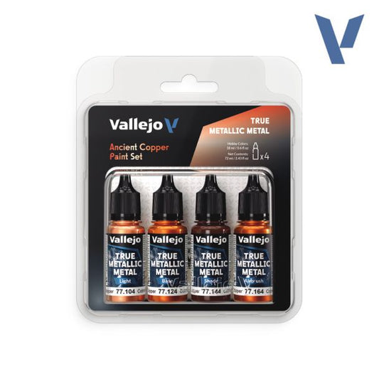 Vallejo True Metallic Metals - Ancient Copper Paint Set